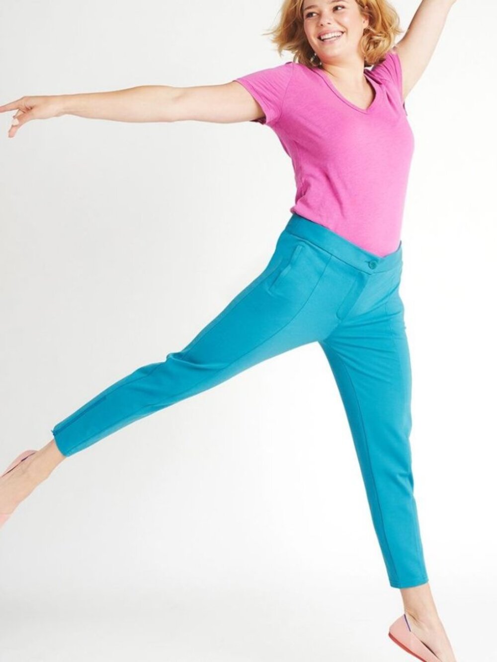 New Betabrand Maui Skinny Cigarette Dress Pant Yoga Pants Large